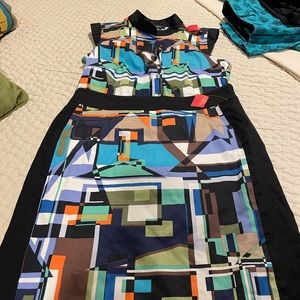 2 piece ETC skirt/top combo.  Sz 2/4